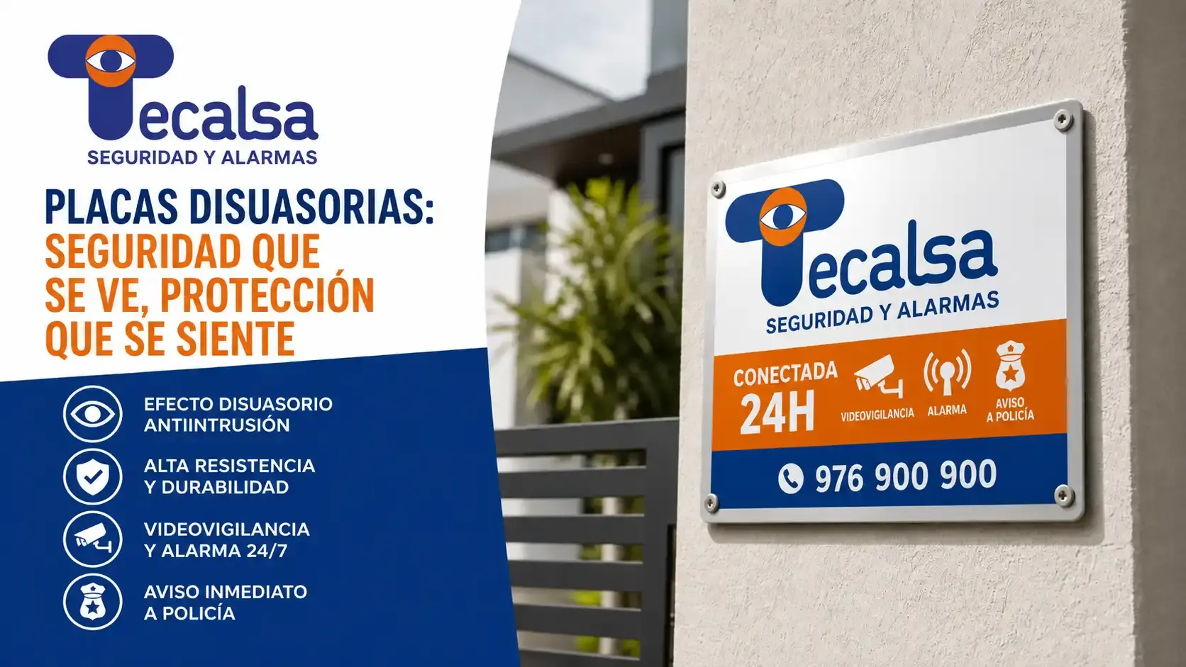 ¿Sirven las placas de alarma para disuadir a un ladrón?