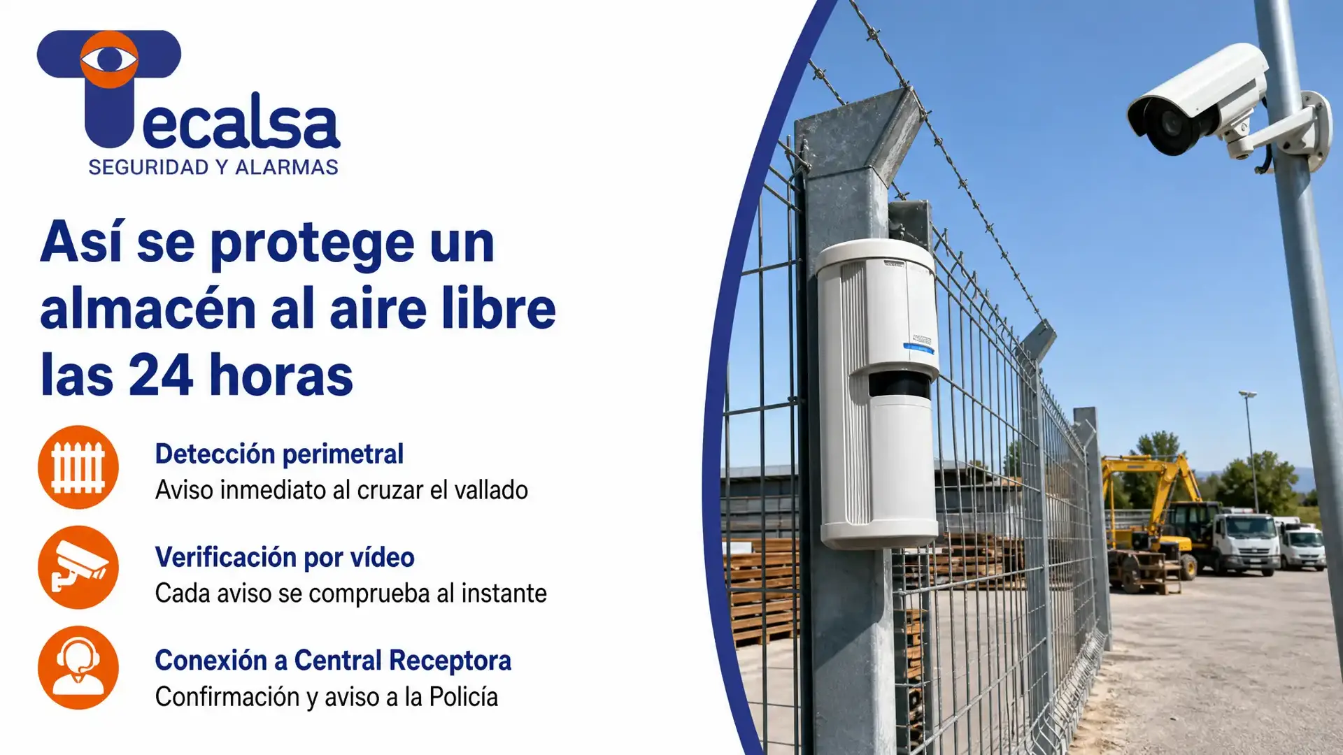 El perímetro de una nave se vigila antes de que entren