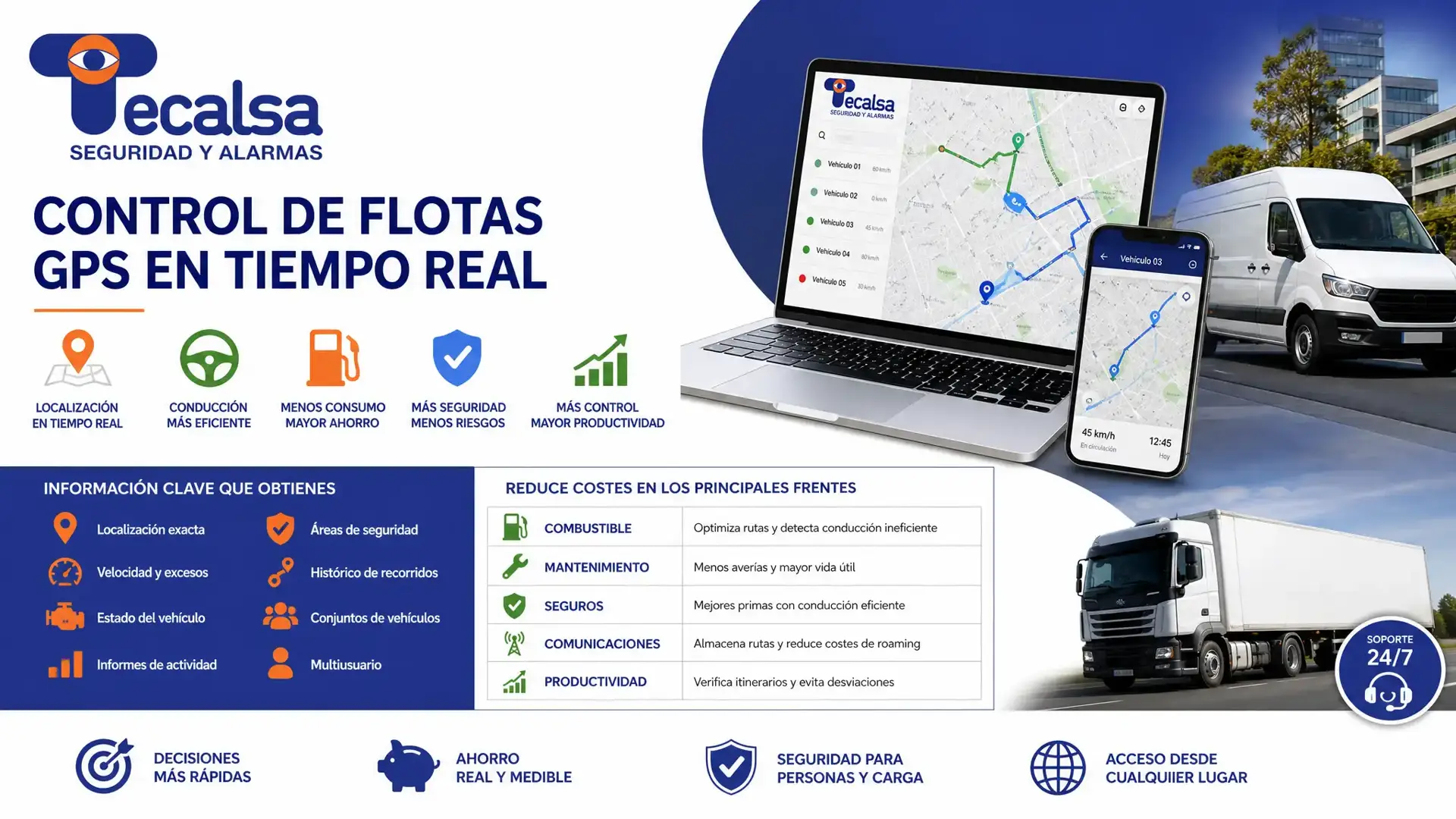 El control de flotas por GPS te dice dónde está cada vehículo